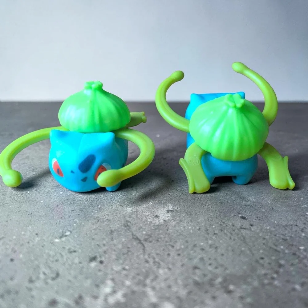 Burger King‎ Pokemon Bulbasaur Detective Pikachu Movie Toy 2019 Lot of 2 Figures